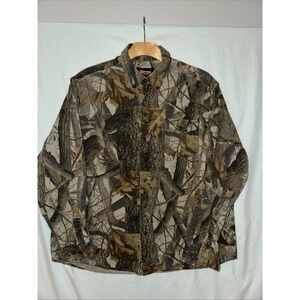 Outfitters Ridge XL Camouflage Shirt Realtree Hardwoods Button Up Hunting Camp‎